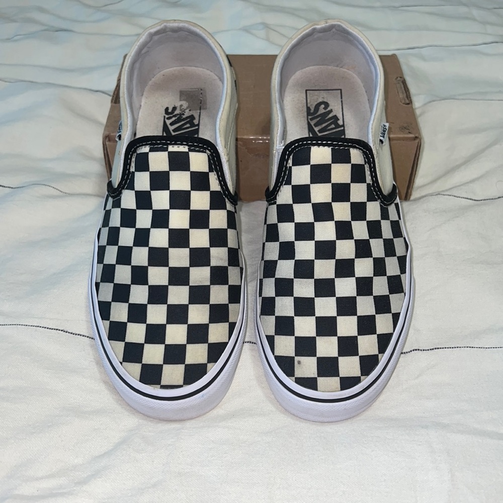 Off white Checkered Vans!